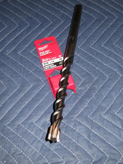 Milwaukee 5/8 in. x 21 in. 4-Cutter SDS-MAX Carbide Drill Bit 48