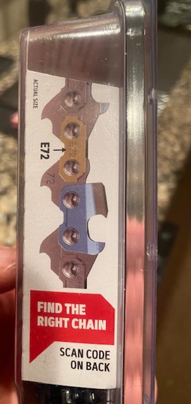 Reviews for Oregon E72 Chainsaw Chain for 20in. Bar, Fits Echo