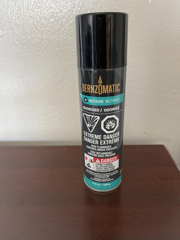 BernzOmatic BF55 Butane Refill Can - 5.6oz With Universal Tip For Torch Lighters
