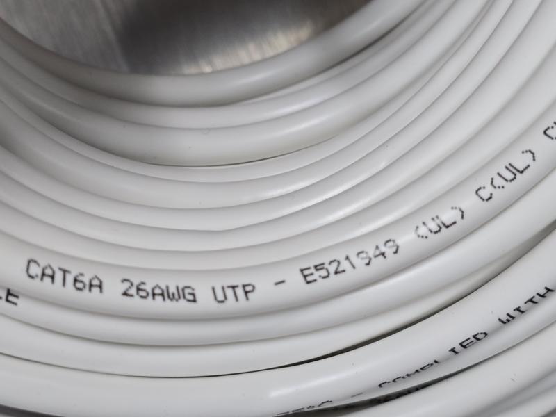 Commercial Electric CE 50 ft. Cat 6A UTP Patch Cable White 5650-WH