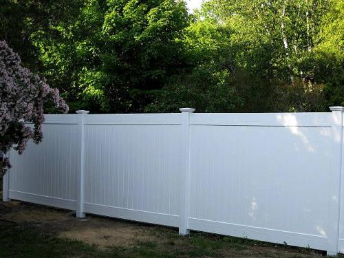 Veranda Linden 6 Ft H X 8 Ft W Cypress Vinyl Privacy Fence Panel Kit 73014524 The Home Depot Privacy Fence Panels Fence Landscaping Backyard Fence Decor