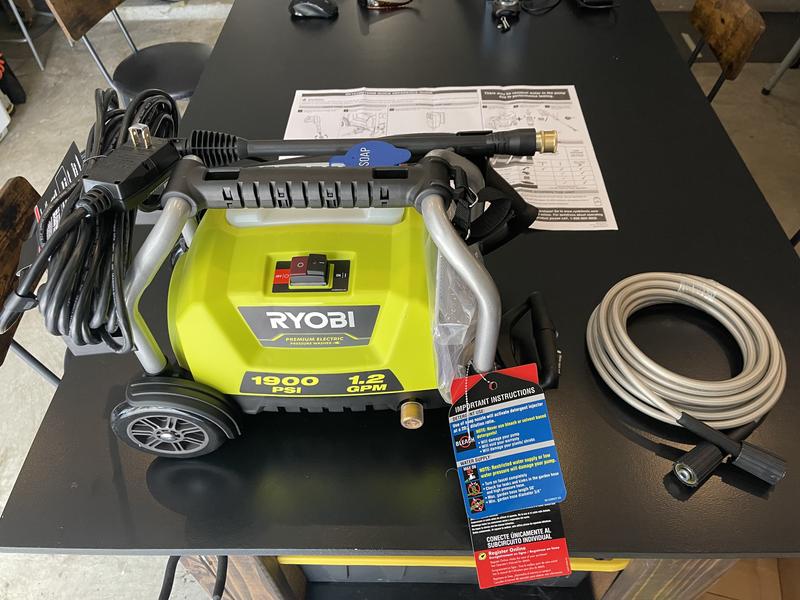 1900 psi ryobi pressure washer hot sale