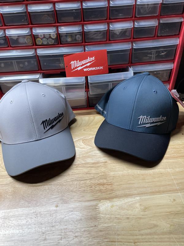 Reviews for Milwaukee Small Medium Blue WORKSKIN Fitted Hat Pg 1 The Home Depot