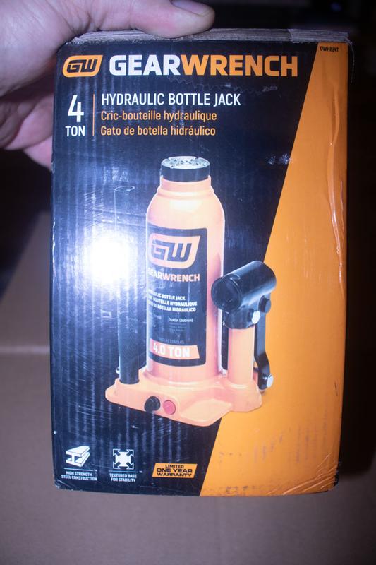 GEARWRENCH 6-Ton Hydraulic Bottle Jack with Handle Storage GWHBJ6T