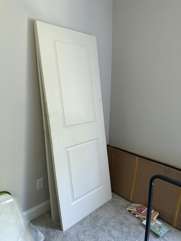 Masonite 34 in. x 96 in. 2 Panel Square Hollow Core White Primed