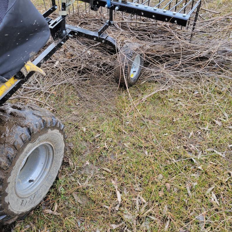Atv pine needle rake hotsell