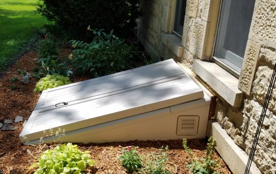 Bilco Ultra Series 55 In X 72 In Driftwood Polyethylene Finished