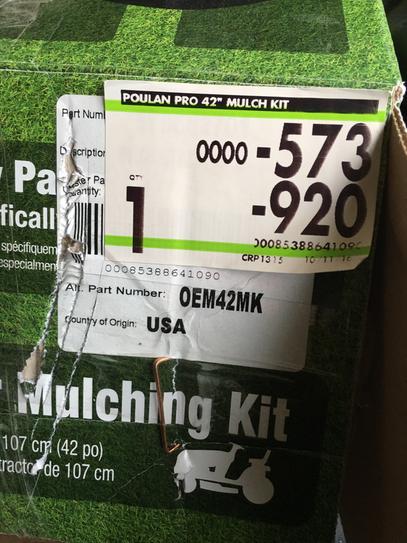 Mulching kit for poulan pro sale