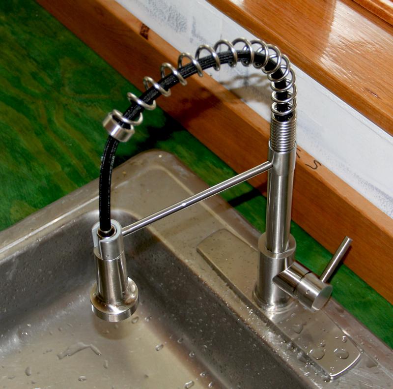 ANZA Single Handle Pull Down Sprayer Kitchen Faucet with Advanced