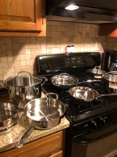 Cuisinart Chef's Classic 11-Piece Stainless Steel Cookware Set in Black and  Stainless Steel BSC7-11 - The Home Depot