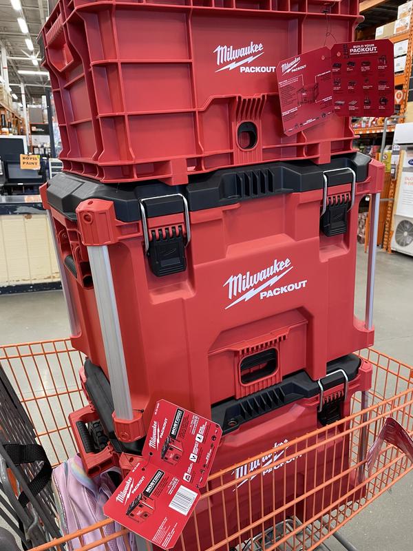 Buy PACKOUT 18.6 in. Tool Storage Crate Bin with Carrying Handles and 50 lbs. Weight Capacity