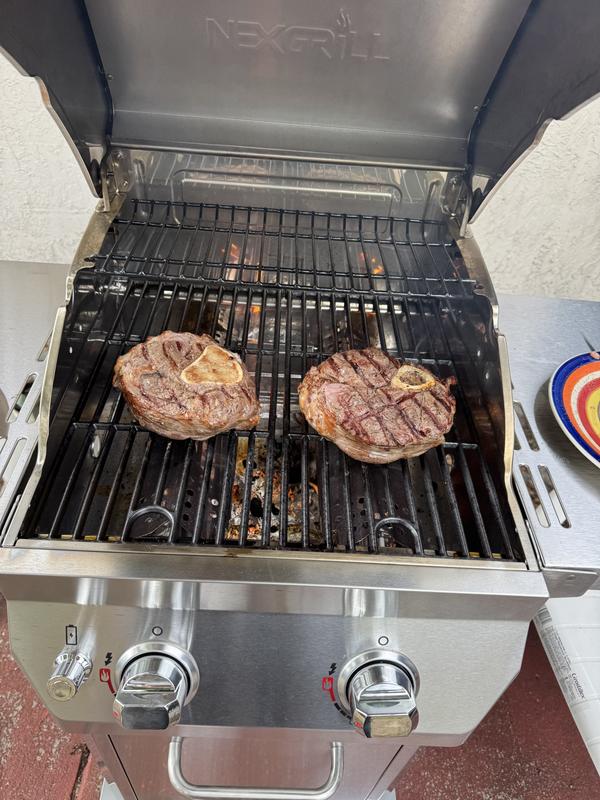 Nexgrill 2-Burner Stainless Steel Propane Gas Grill with Folding