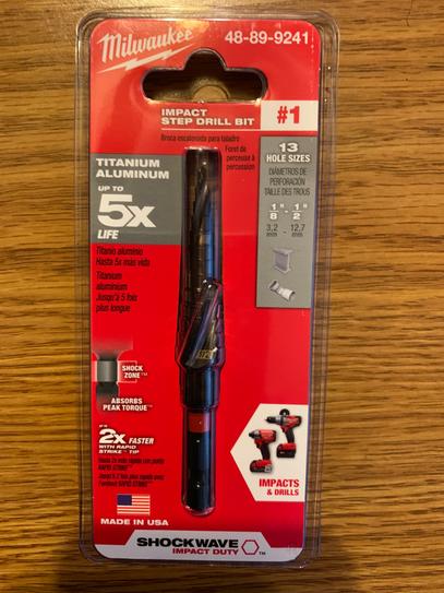 Milwaukee SHOCKWAVE 7/8 in. - 1-1/8 in. #9 Impact-Rated Titanium