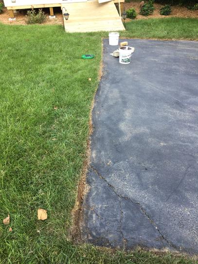 Solvent Trowel Asphalt Repair at