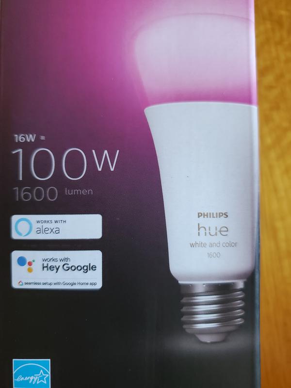 Philips Hue 75-Watt Equivalent A19 Smart LED Tunable White Light