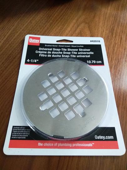 Can Strainer Oatey® 42005 Round Snap-Tite Strainer, 4-1/4 In Nominal, Stainless Snap On Can Strainer