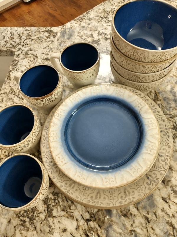 Reviews for American Atelier Granada 16-Piece Casual Blue Stone