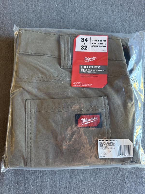  originalsDENIM WORK PANTS 32インチ Milwaukee Men's 32 in. x 32 in. Brown FREEFLEX Tech Work Pants