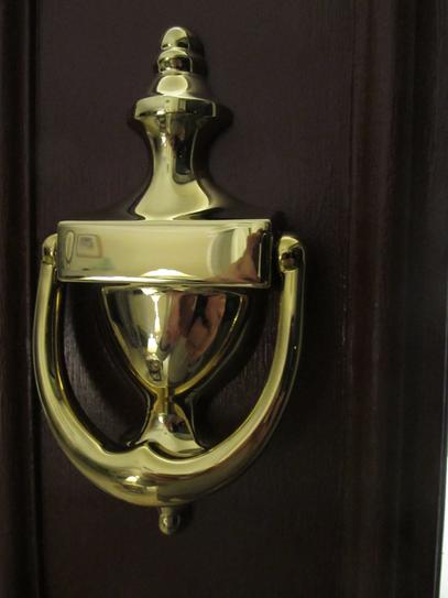 Baldwin 0102.003 Colonial Door Knocker, Lifetime Polished Brass