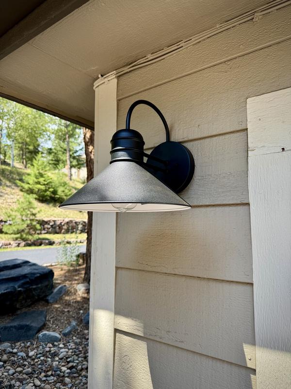 Westinghouse Watts Creek 1-Light Textured Black Outdoor Wall