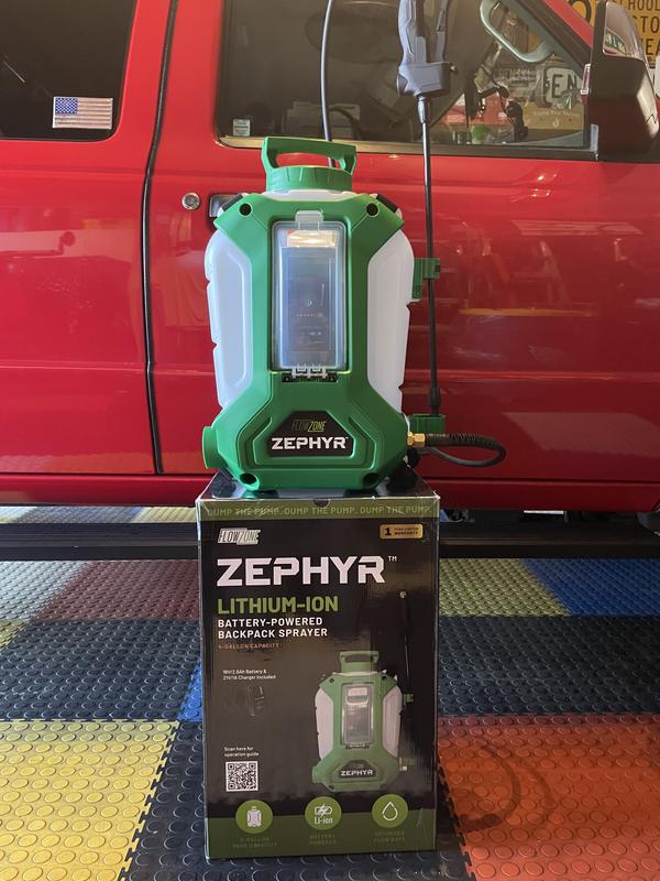 FLOWZONE Zephyr Battery Powered Backpack Sprayer (4 Gal.) FZSATJ-3