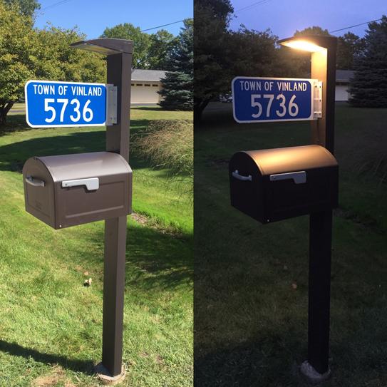 Architectural Mailboxes Centennial Metallic Pewter with Red Flag Extra