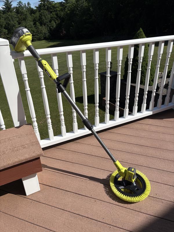RYOBI 9 in. VORTEX Medium Bristle Brush A95MRB9 - The Home Depot