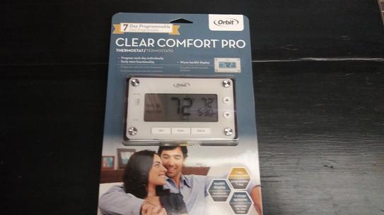 Orbit Clear Comfort Programmable Thermostat with Large, Easy-to-Read  Display 83521 - The Home Depot