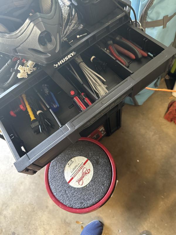 aimi　0319 Husky Connect Stackable Portable 2 Drawer 13 Compartment