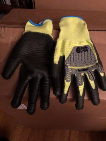 GORILLA GRIP RhinoFlex Impact Large Gloves 25167-06 - The Home Depot