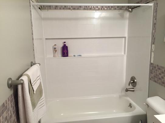 Aloha NexTile 30 in. x 60 in. x 74.5 in. Standard Fit Alcove Bath and Shower Kit with Right-Hand Drain in White