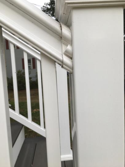 Fiberon ArmorGuard Classic White Plastic Stair Rail Hardware Kit BKT19 ...