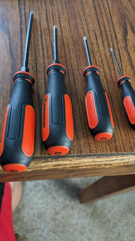 Crescent Diamond Tip Phillips and Slotted Screwdriver Set with