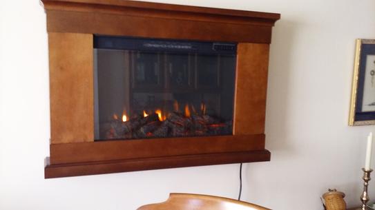 Real Flame Jackson 38 In Wall Mount Slim Line Electric Fireplace