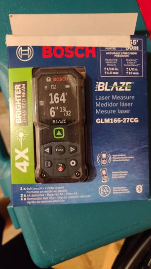 ProTap Laser Measure - 165ft Distance Meter With 1.4" LCD, Rechargeable, For DIY & Construction