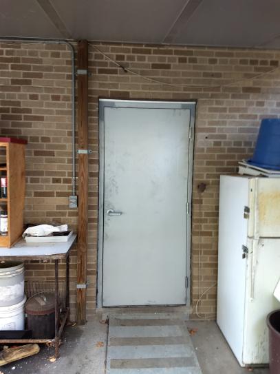 Armor Door 36 In X 80 In Fire Rated Gray Right Hand Flush Steel