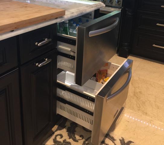 Kitchenaid 4 7 Cu Ft Double Drawer Refrigerator Freezer In Panel