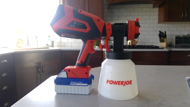 Reviews for Sun Joe 24 Volt Cordless HVLP Handheld Paint Sprayer Kit with 4.0 Ah Battery Charger Pg 1 The Home Depot