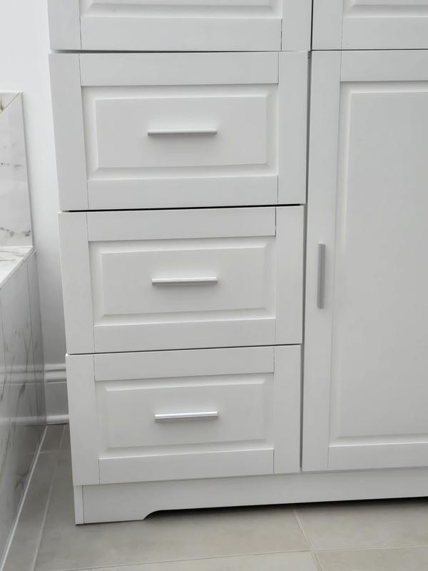 Polibi 19.60 in. H Wx32.60 in. H Dx62.20 in. H White Tall and Wide
