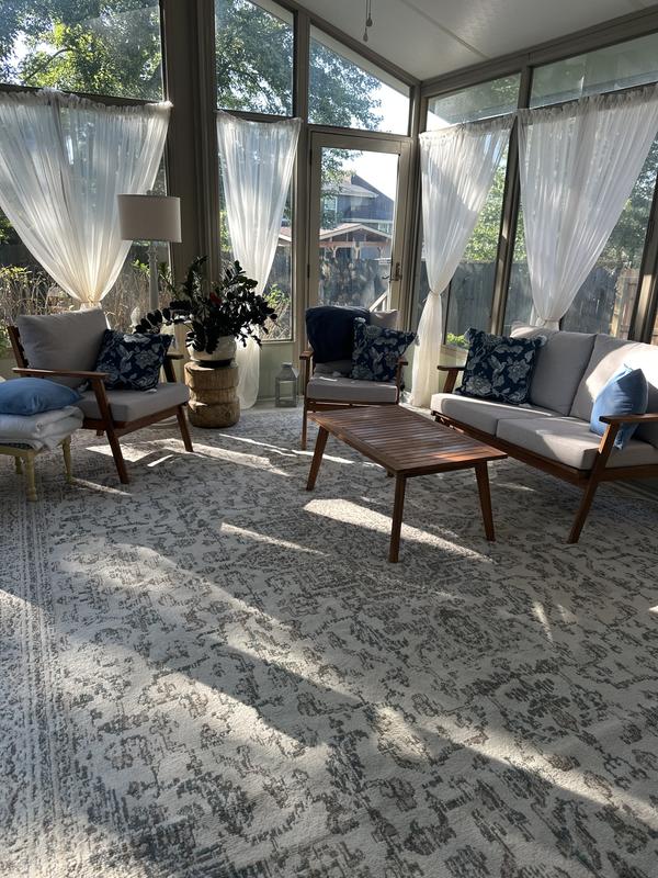 nuLOOM Vintage Tanith Cream 8 ft. x 10 ft. Living Room/Bedroom