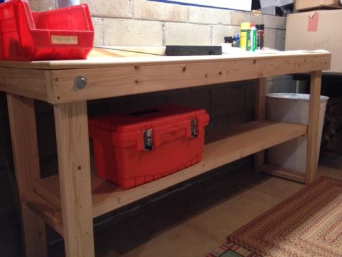 Signature Development 72 In Fold Out Wood Workbench Wkbnch72x22