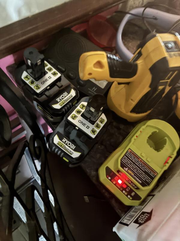 RYOBI ONE+ 18V Kit w/ (2) 4.0 Ah Batteries, 2.0 Ah Battery