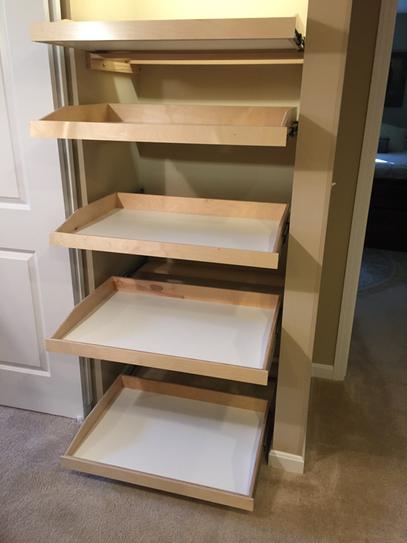 Slide-A-Shelf Made-To-Fit Slide-Out Shelf, Full Extension, Ready To ...