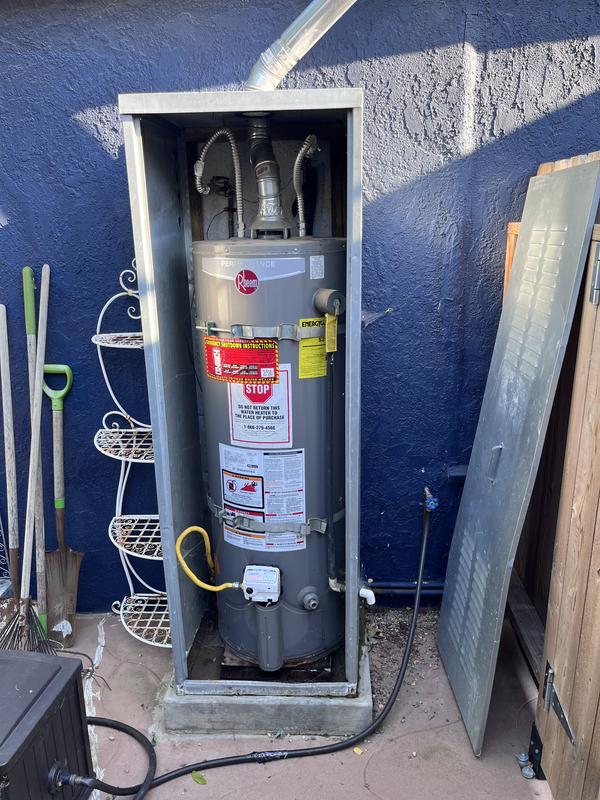 Reviews for Rheem Performance 50 Gal. Tall 6 Year 38,000 BTU Natural Gas  Tank Water Heater | Pg 1 - The Home Depot