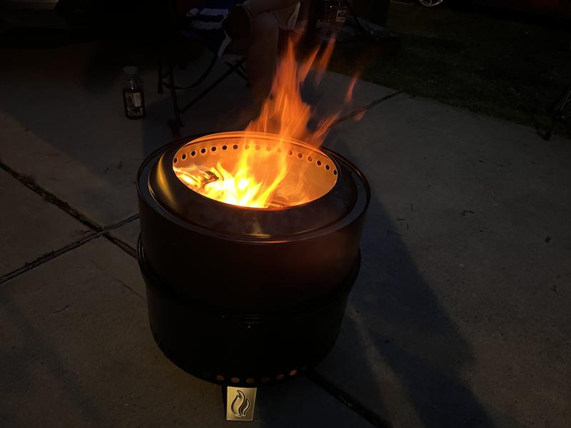 TURBRO 19 in. Smokeless Fire Pit for Outdoor Wood Burning