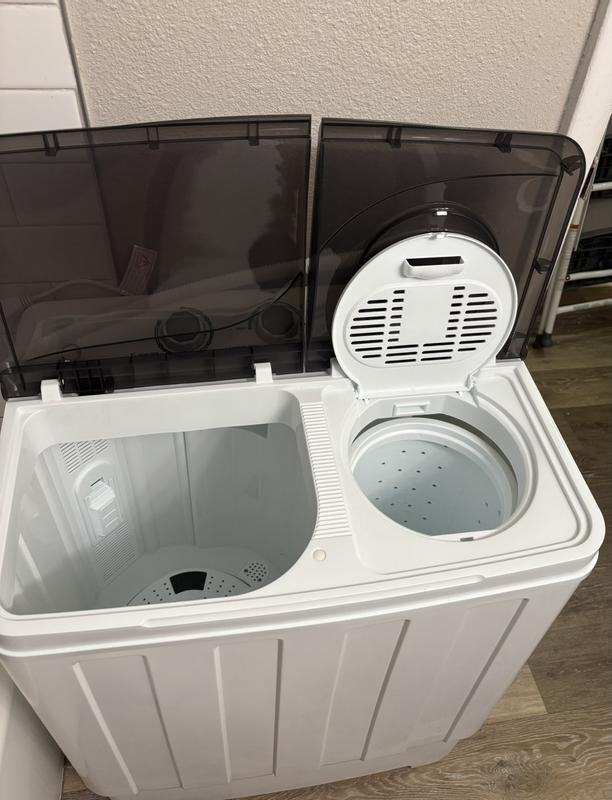 Elexnux 3 cu. ft. Compact Top Load Twin Tub Washer with