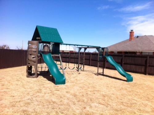 double slide deluxe playset