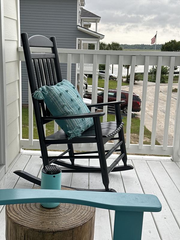 Hampton BayWhite Wood Outdoor Rocking outlet Chair