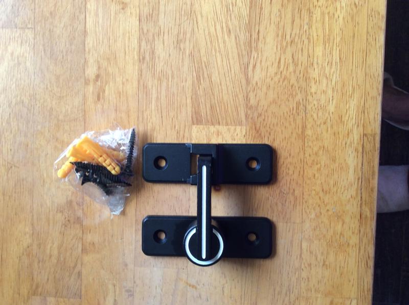 Lock For Screen Door Grusce Flip Latch Lock 90/180 Degree Sliding/Swinging Door Latch Lock Heavy