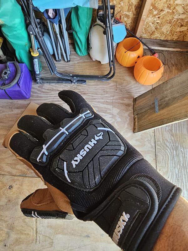 Husky Medium Grain Goatskin Leather Performance Impact Work Glove